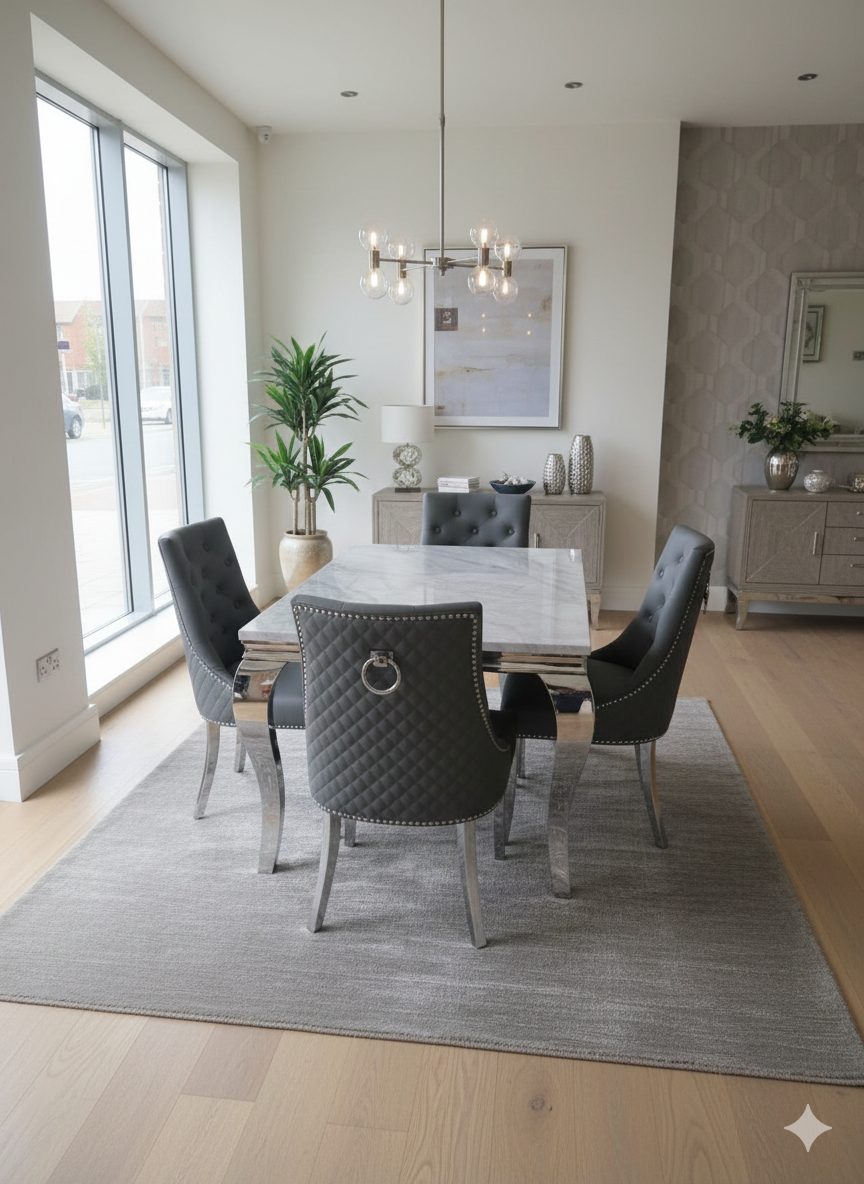 Vincent Dark Grey Leather