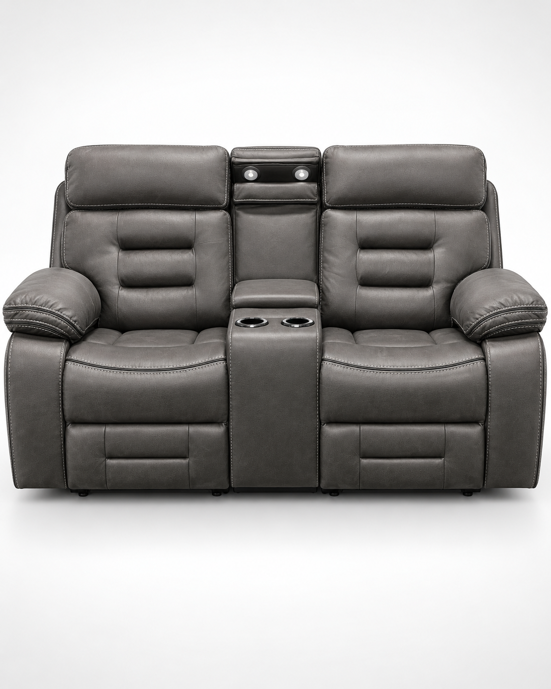 California Grey Tech Fabric 2 Seat