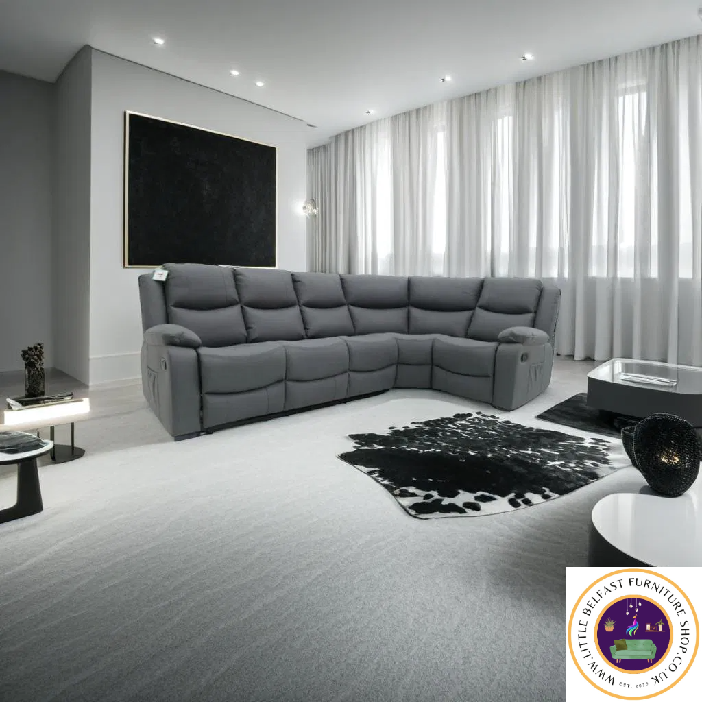 Conway Corner Sofa Technology Fabric Dark Grey 3C1