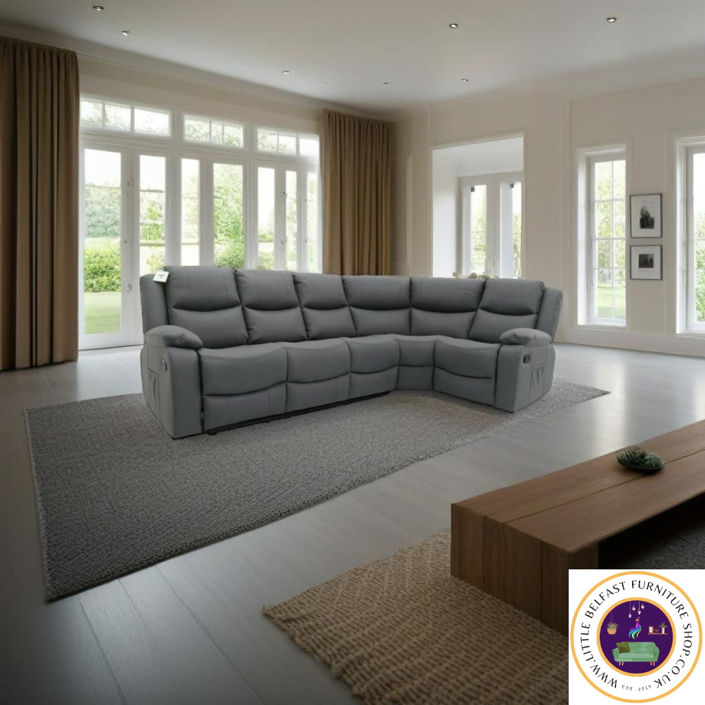 Conway Corner Sofa Technology Fabric Dark Grey 3C1