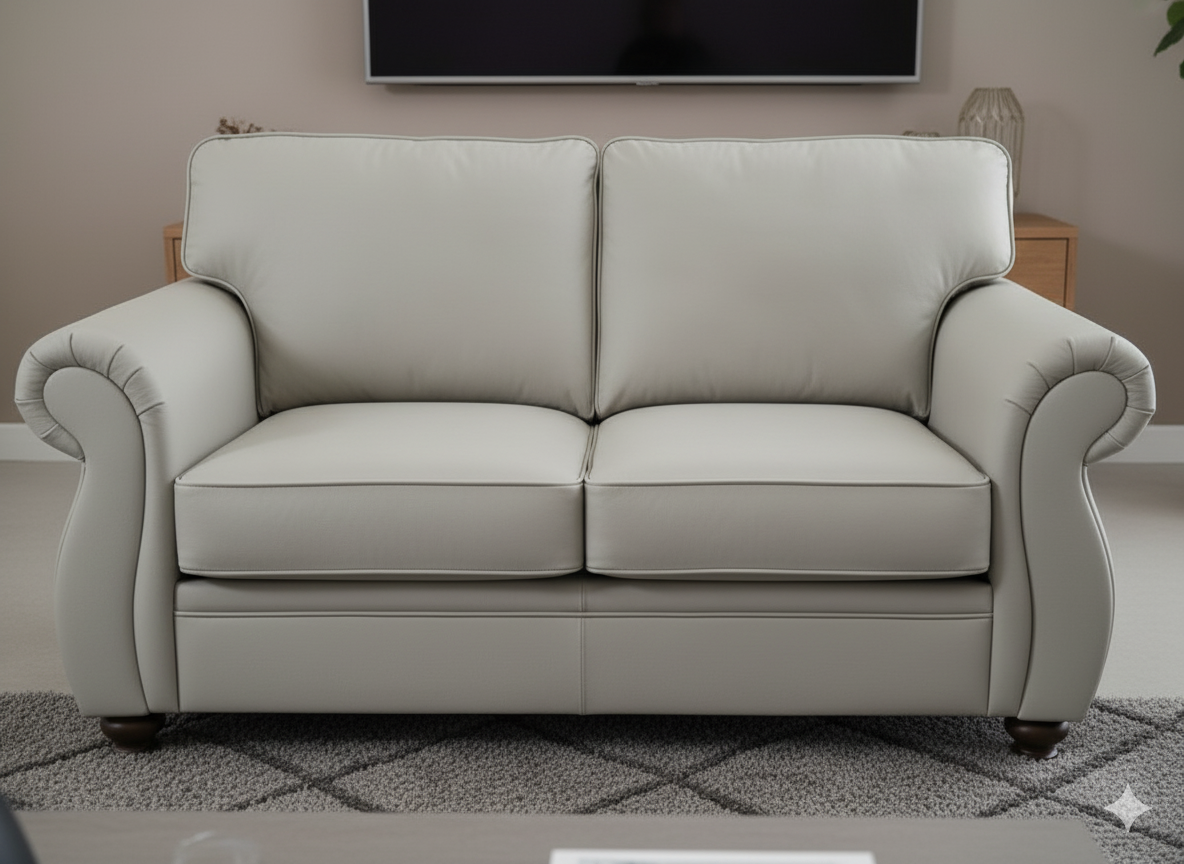 Corfu Cream / mist grey Leather 2