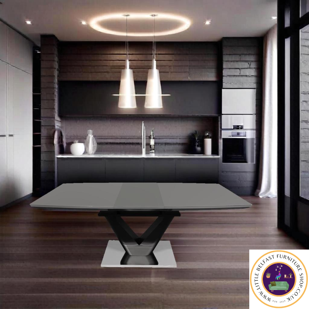 Legacy Collection Extendable Marble Dining Table Rectangle Butterfly Legs