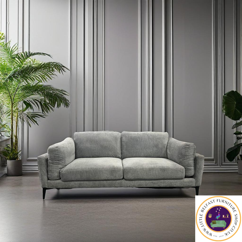 Elena Smoke Grey Three Seater
