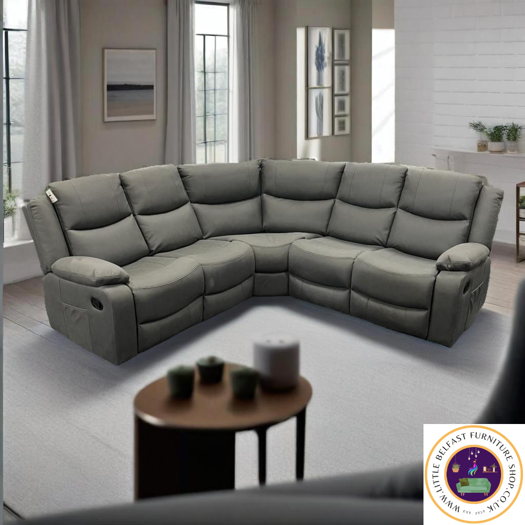 Conway Corner Sofa Technology Fabric Dark Grey 2C2