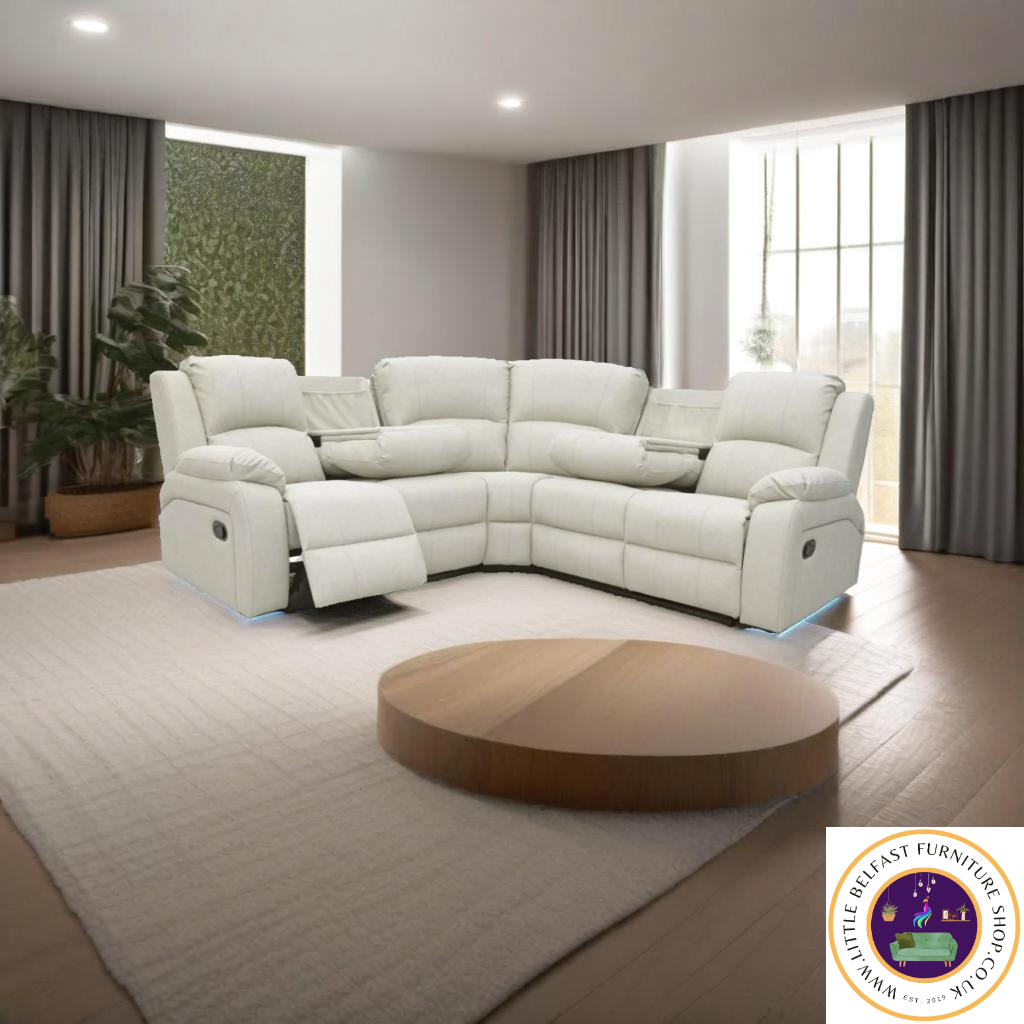 Kacy Corner Sofa Cream