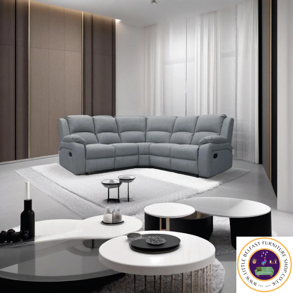 Kacy Grey Corner Sofa