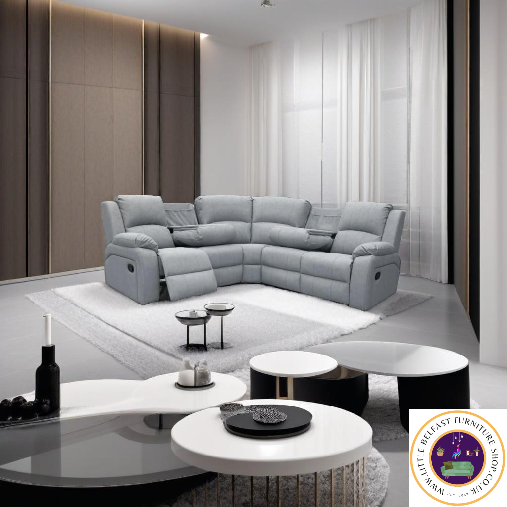 Kacy Grey Corner Sofa