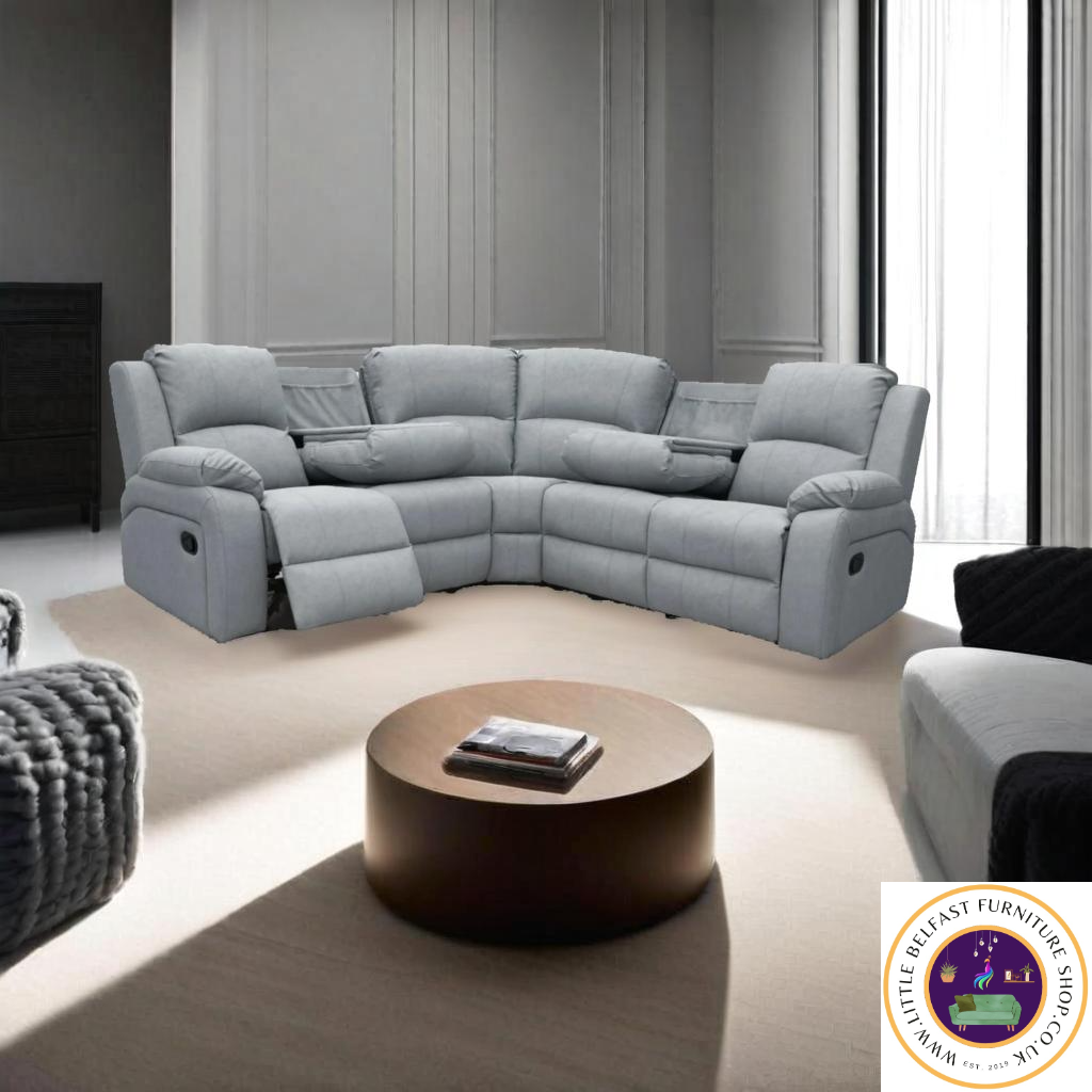 Kacy Grey Corner Sofa