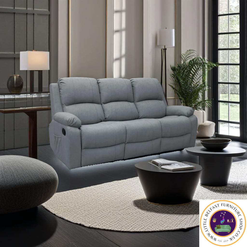 Kacy Grey Three Seater