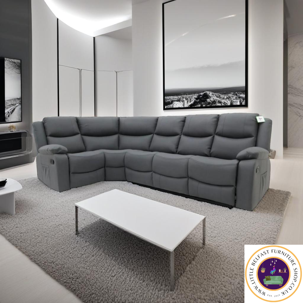 Conway Corner Sofa Technology Fabric Dark Grey 1C3