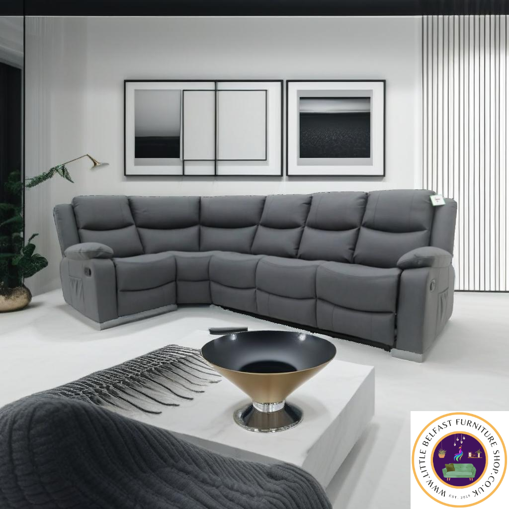 Conway Corner Sofa Technology Fabric Dark Grey 1C3