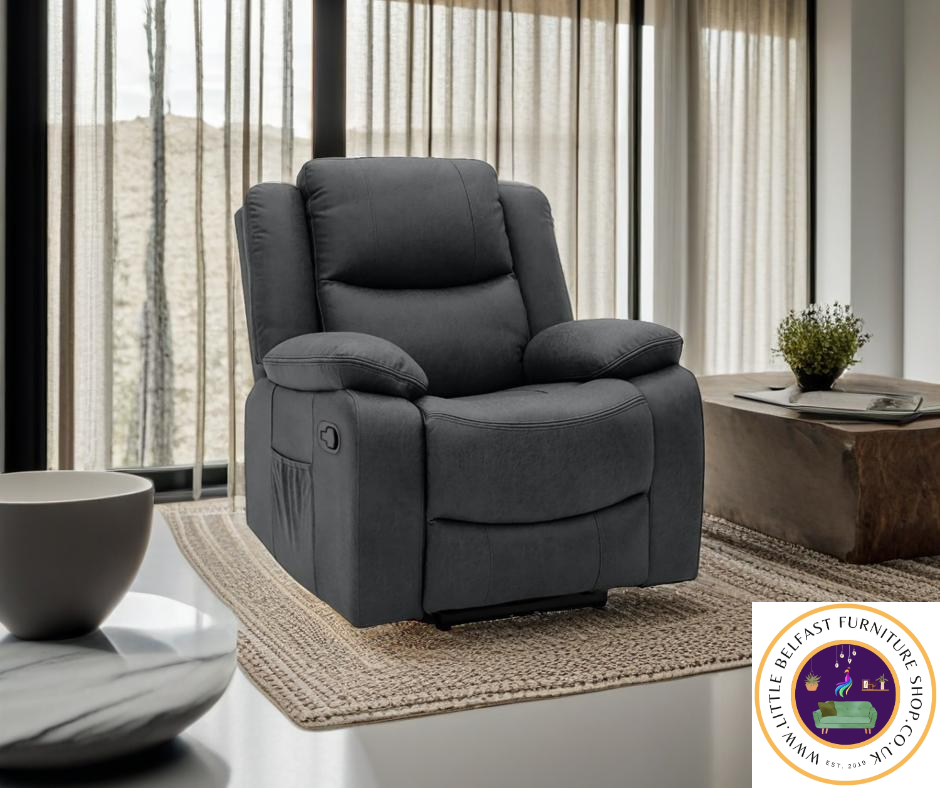 Conway Technology Fabric Dark Grey Chair