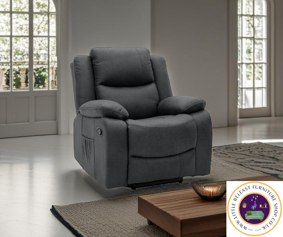 Conway Technology Fabric Dark Grey Chair