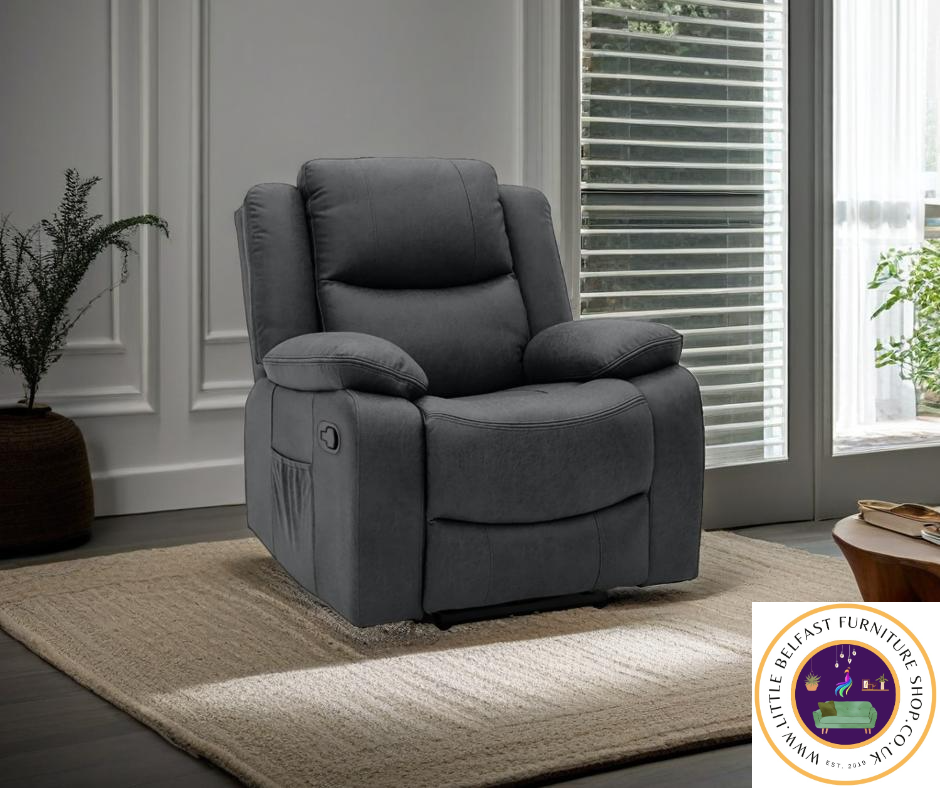 Conway Technology Fabric Dark Grey Chair