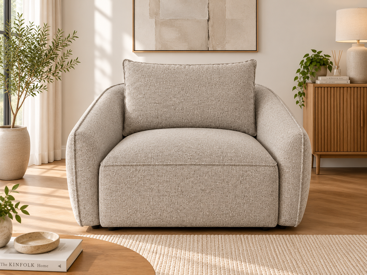 Tiffany Cream Fabric Armchair