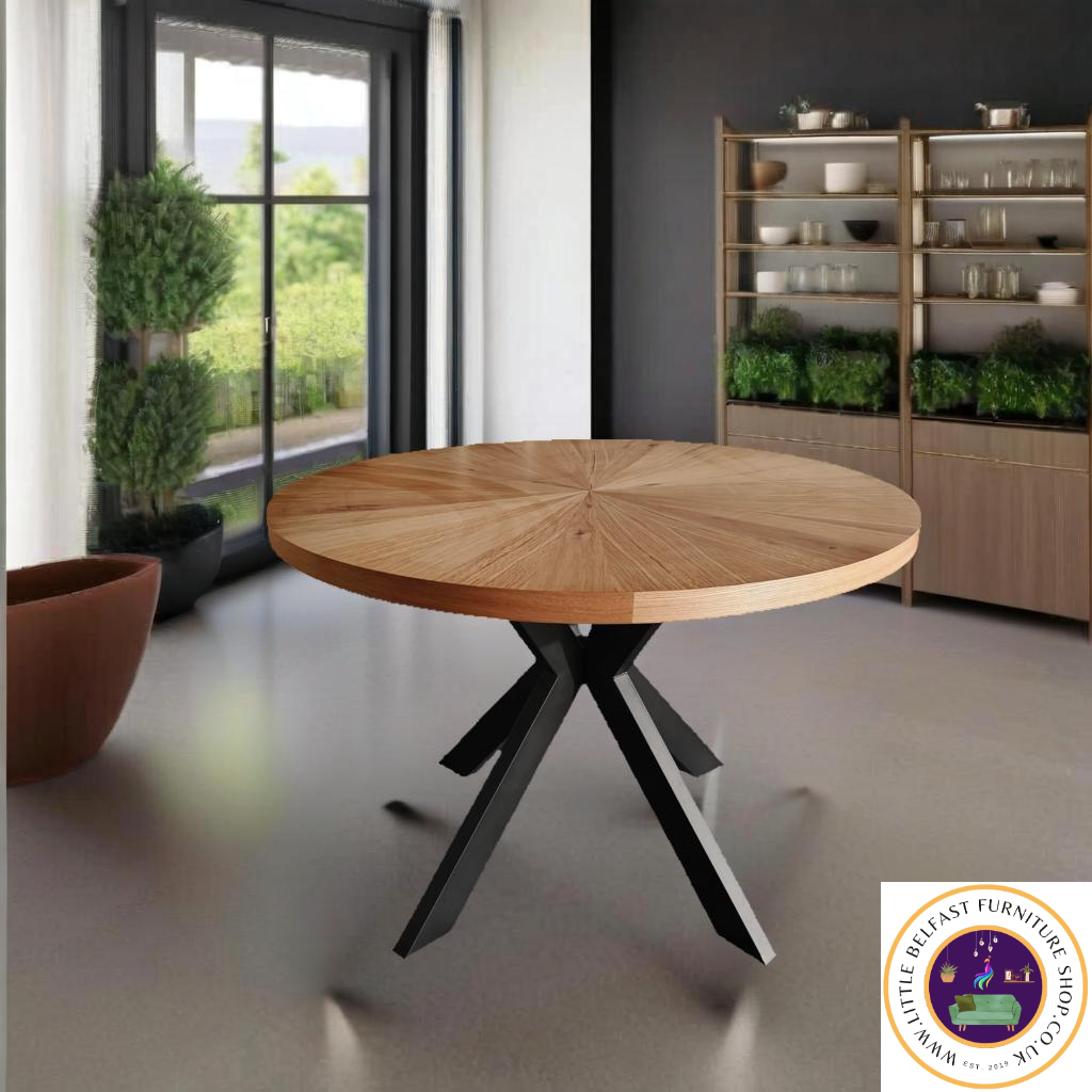 Willow Wood Collection Natural Round 1.1M Table