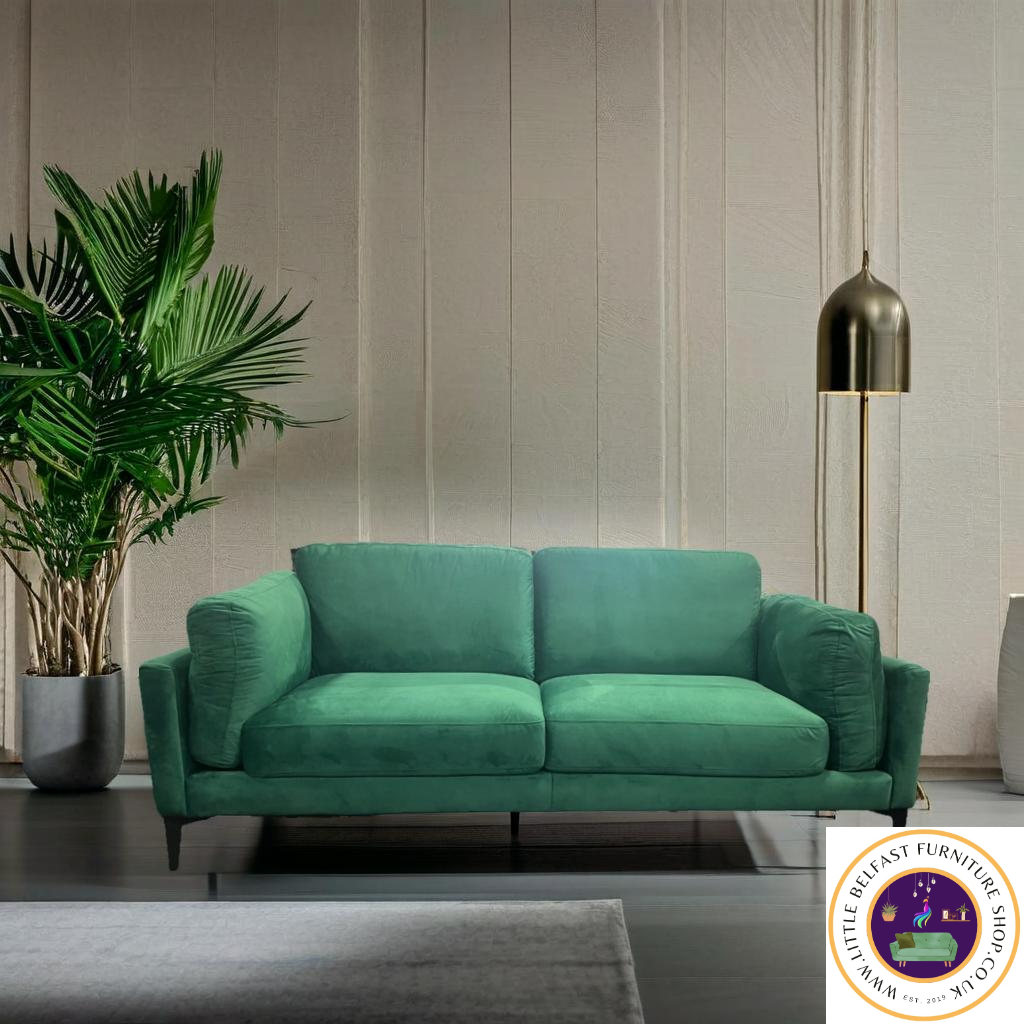 Elena Peacock Green Three Seater