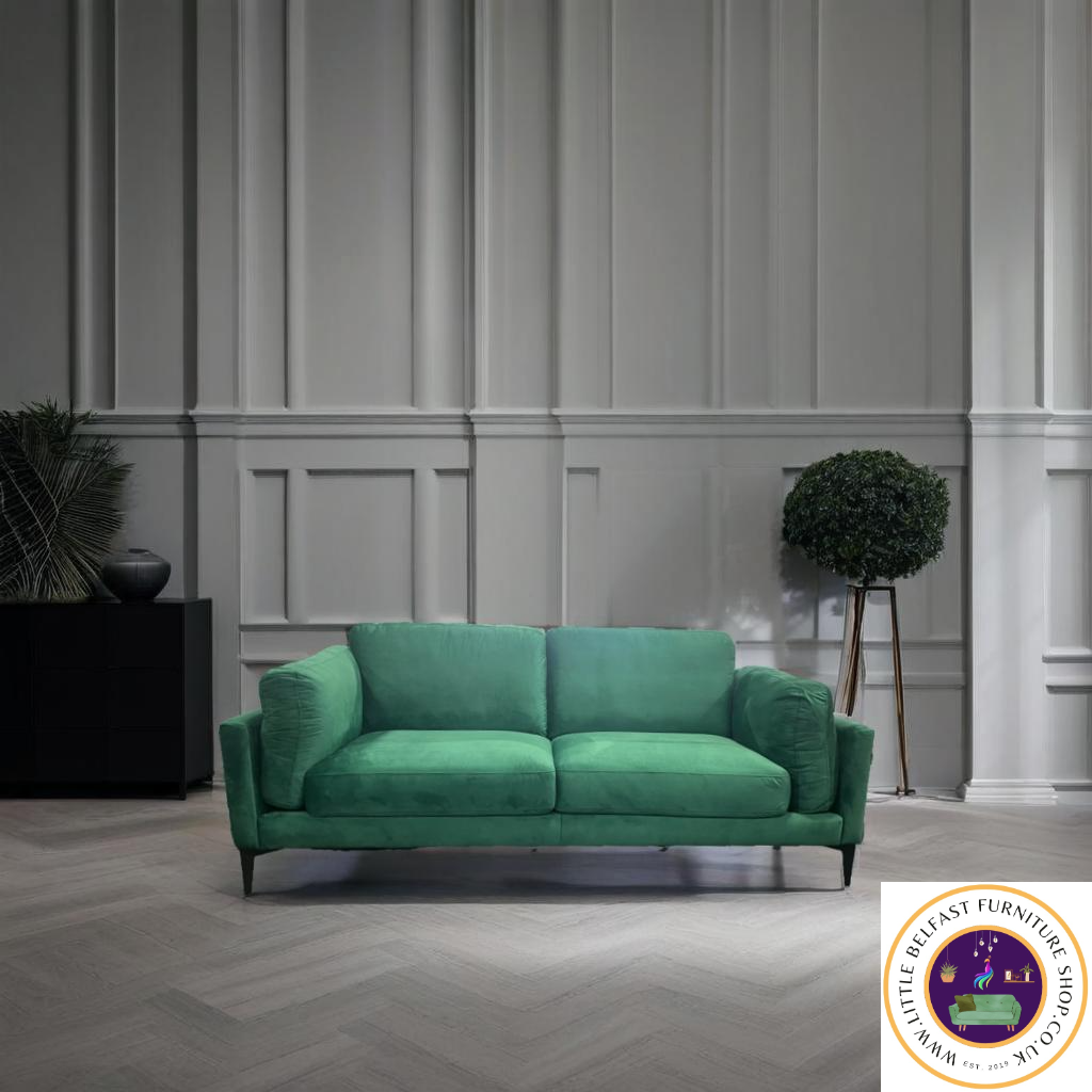 Elena Peacock Green Three Seater