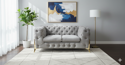 Brescia Smoke Grey Fabric 3