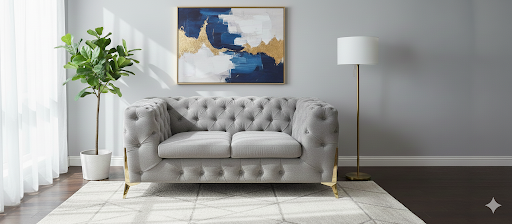 Brescia Smoke Grey Fabric 2