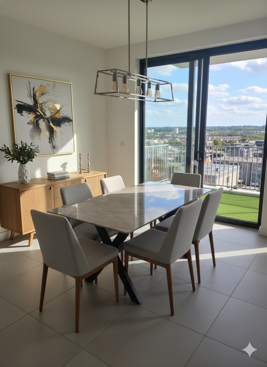 Riverstone Grey Ceramic Rectangle 1.3m