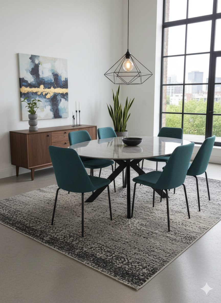 Riverstone Grey Ceramic Round 1.1m