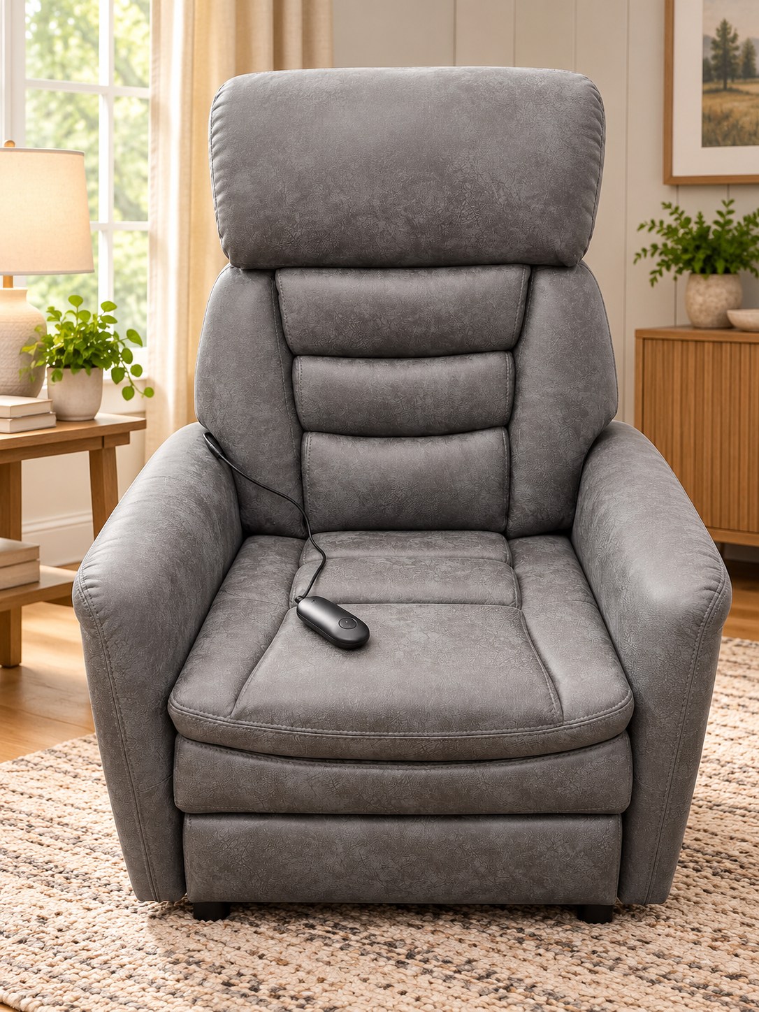 Antrim Single Motor Power Lift Chair - Grey