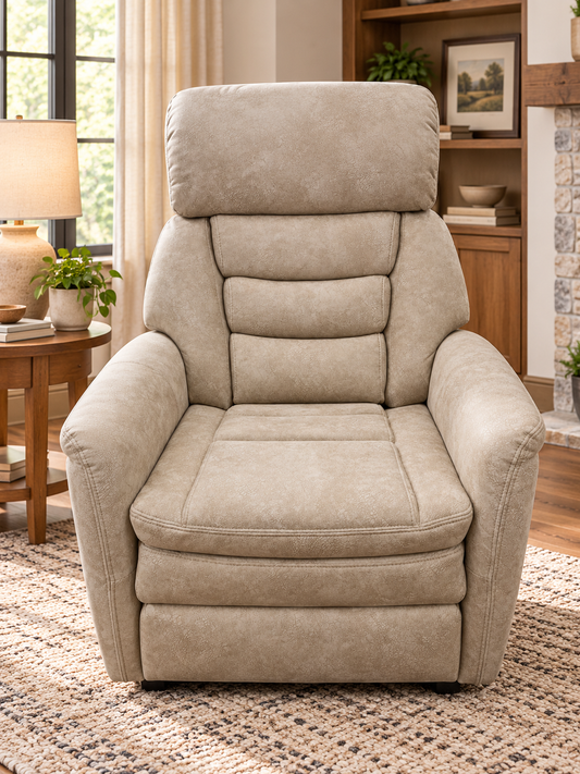Antrim Single Motor Power Lift Chair – Light Brown