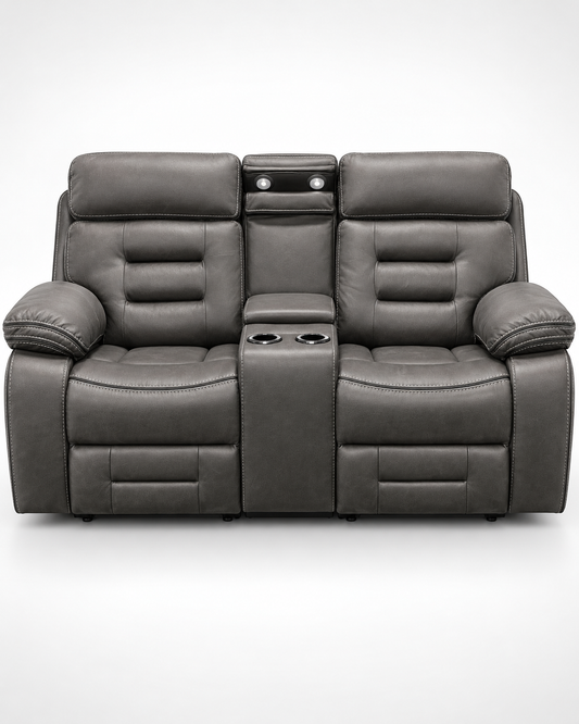 California Grey Tech Fabric 2 Seat