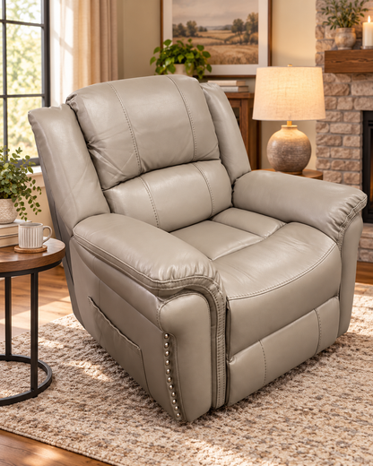 Causeway Dual Motor Power Lift Chair with Heat & Massage – Grey