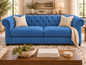 Charlier Chester Indigo 3 Seater Sofa