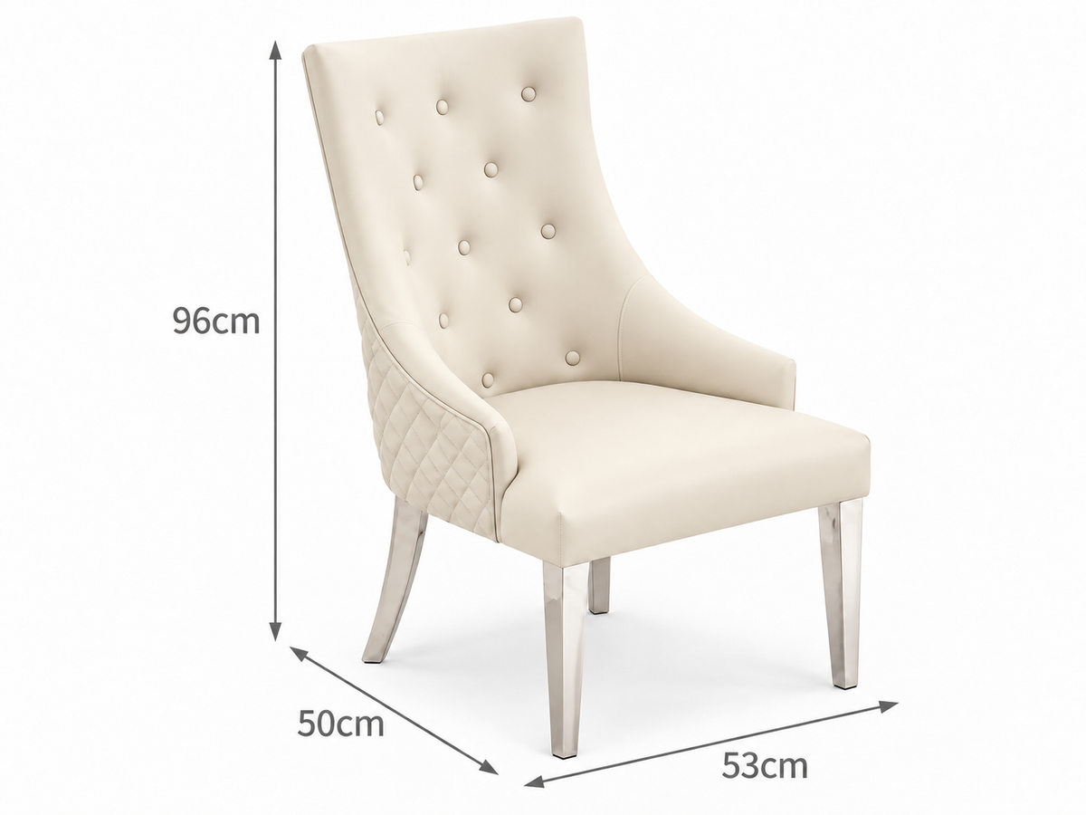 Florida Dining Chair - Cream