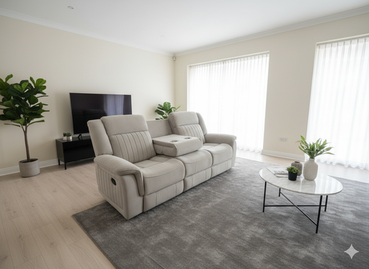 Dallas Lite Nappa Lux Grey Fabric3 w/ Tray