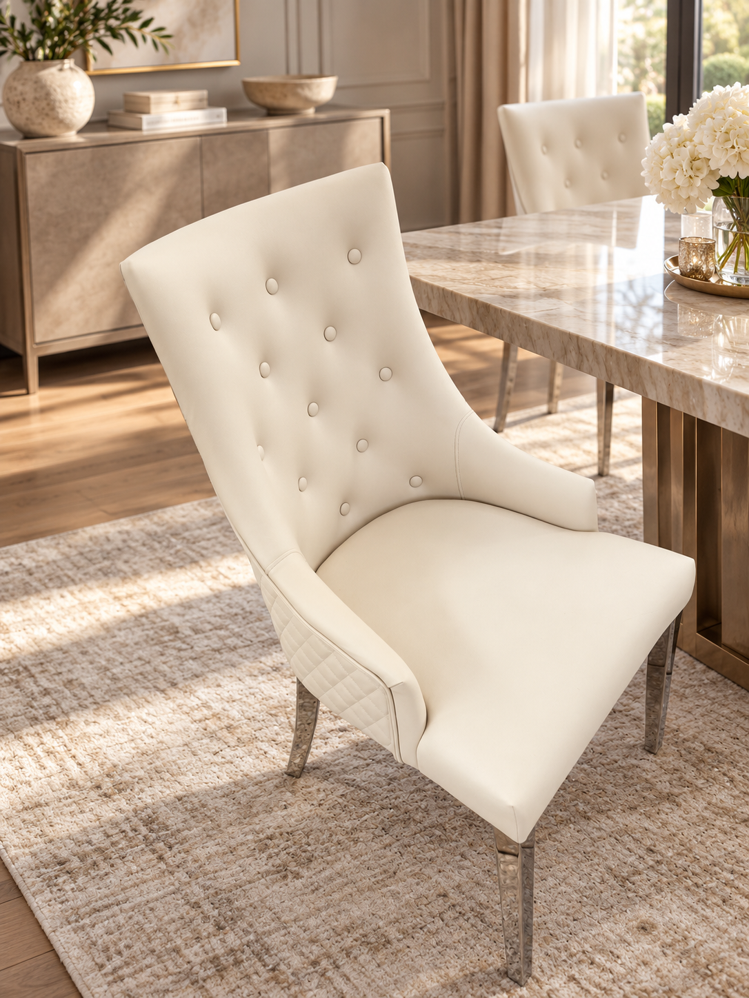 Florida Dining Chair - Cream