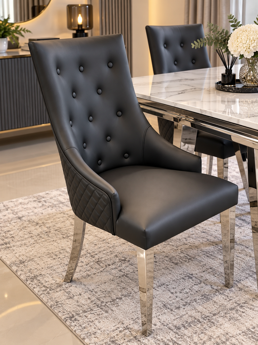Florida Dining Chair - Black