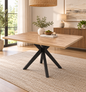 Hampton Light Oak Dining Table 130cm