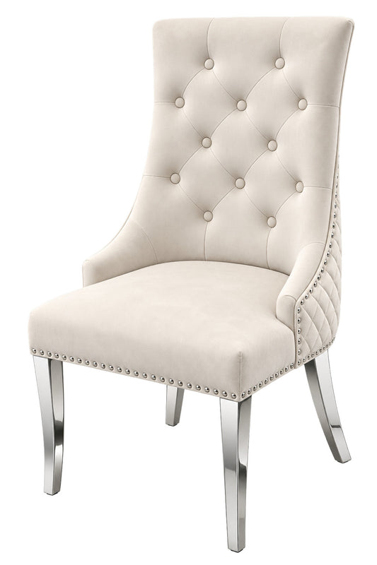 Vincent Cream Velvet