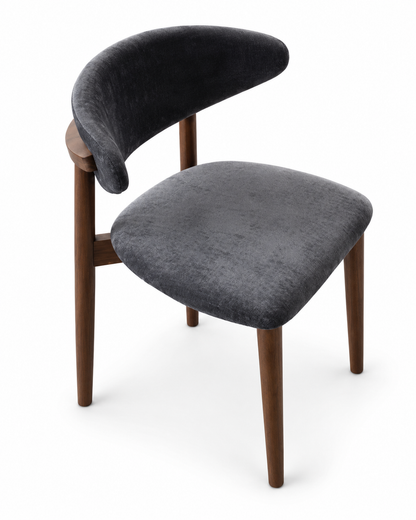 Hudson Walnut & Grey Ash Wood Dining Chair