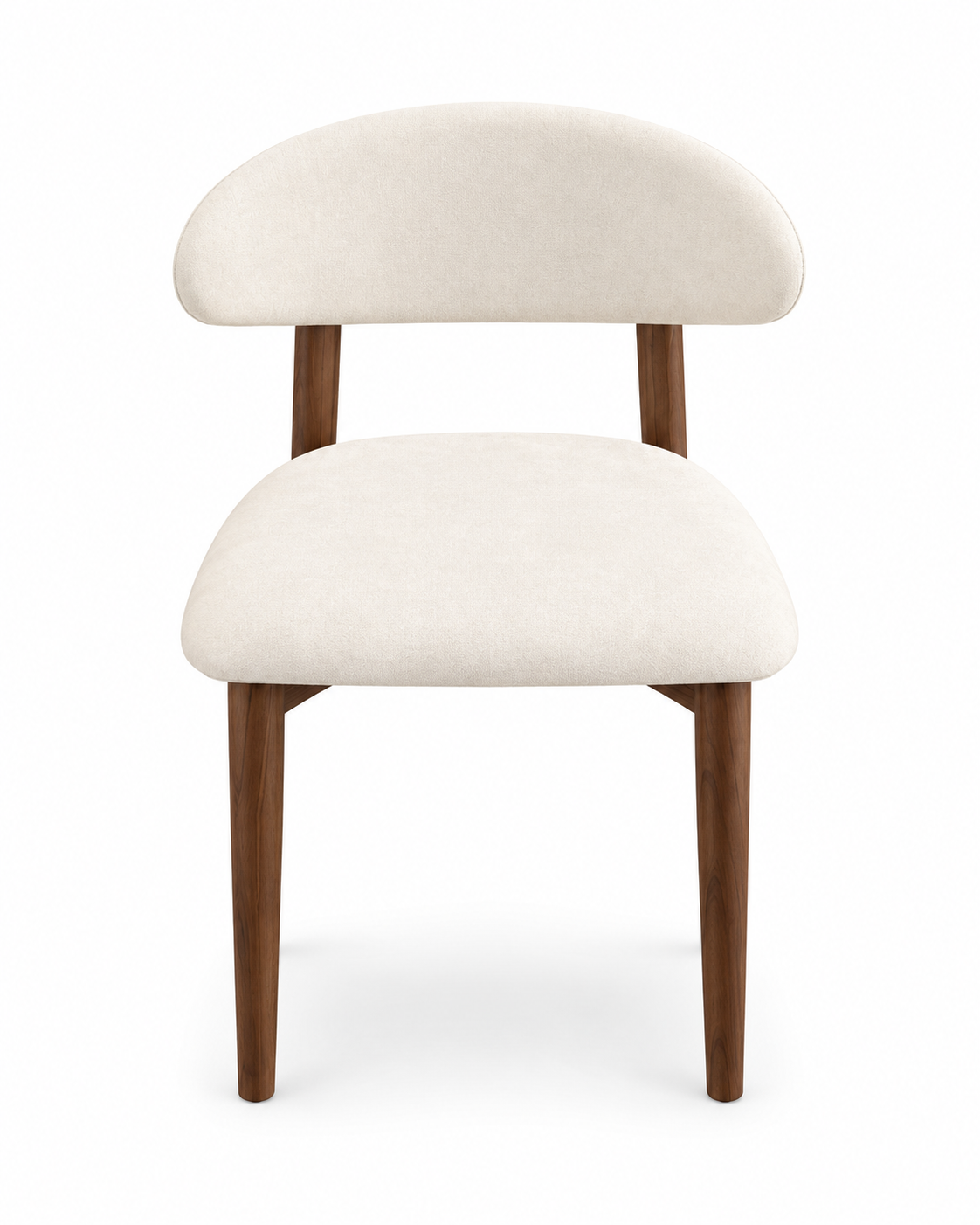 Hudson Walnut & Cream Ash Wood Dining Chair
