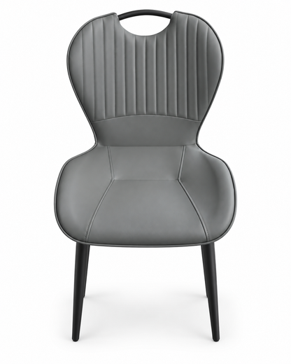 Bronco Grey PU Dining Chair