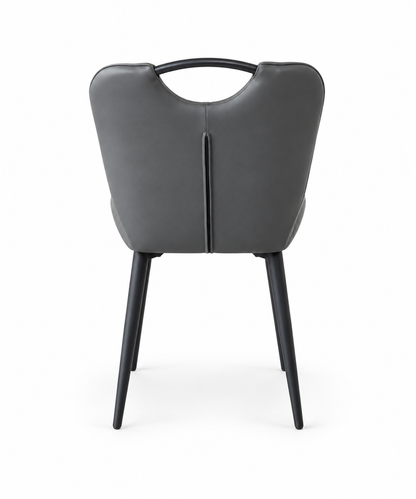 Bronco Grey PU Dining Chair
