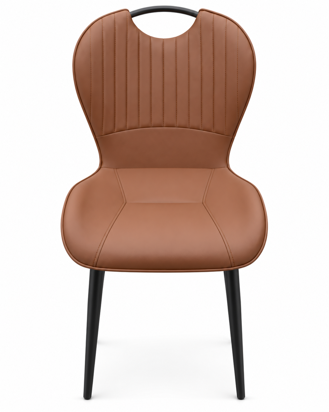 Bronco Brown PU Dining Chair