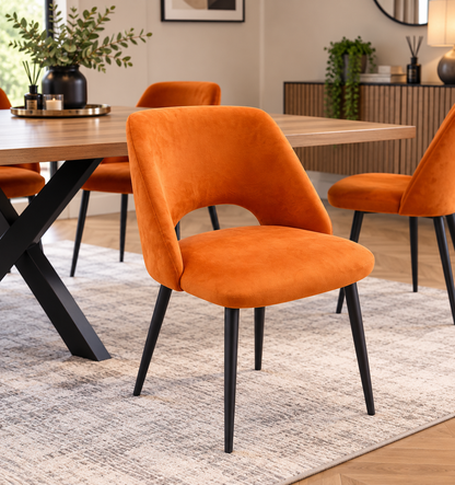 Eclipse Dining Chair - Burnt Orange