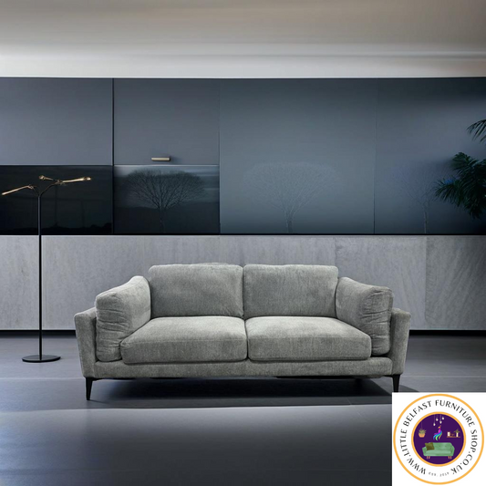 Elena Smoke Grey Three Seater