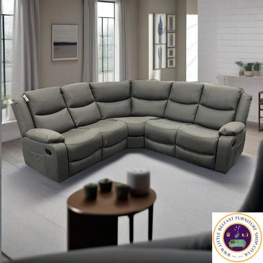 Conway Corner Sofa Technology Fabric Dark Grey 2C2