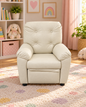 Little Lounger Kids’ Push-Back Recliner – Beige