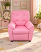 Little Lounger Kids’ Push-Back Recliner - Pink