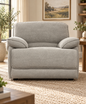 Nevada Grey Fabric Armchair