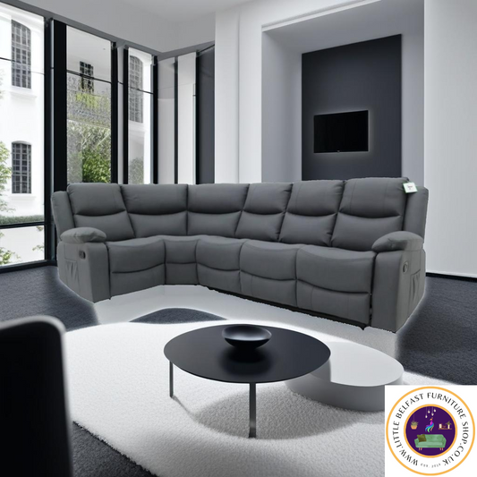 Conway Corner Sofa Technology Fabric Dark Grey 1C3