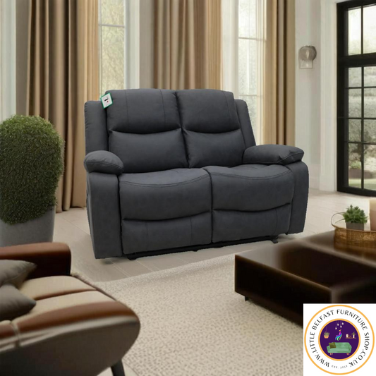 Conway Technology Fabric Dark Grey Two Seater